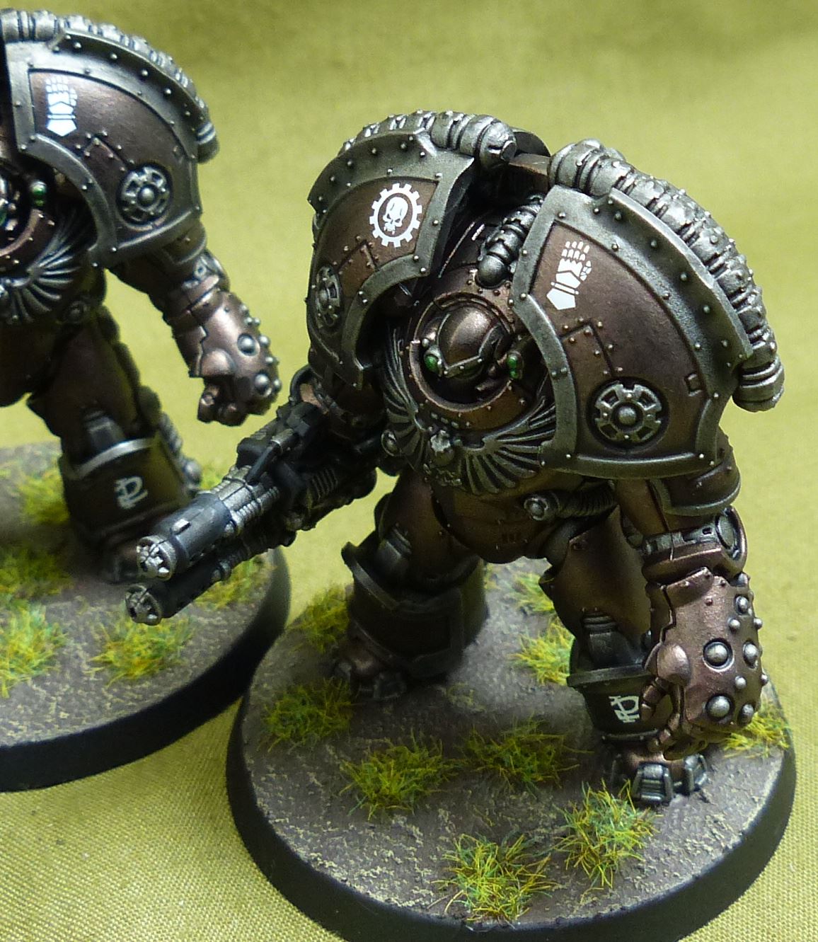 Saturnine Terminator Squad set of 3 painted - Astartes - Warhammer Horus Heresy #P0