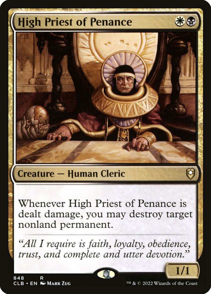 Mtg: CLB : High Priest of Penance - - NM