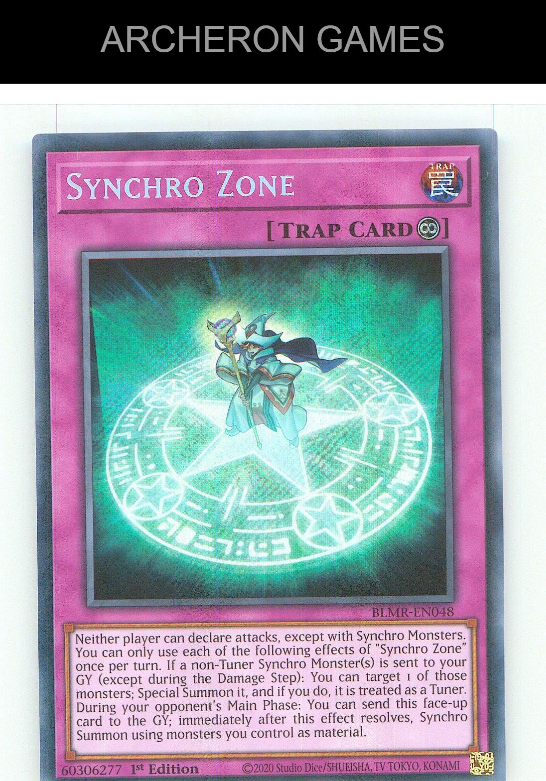 Synchro Zone SEC YUGIOH Card 1st Edition