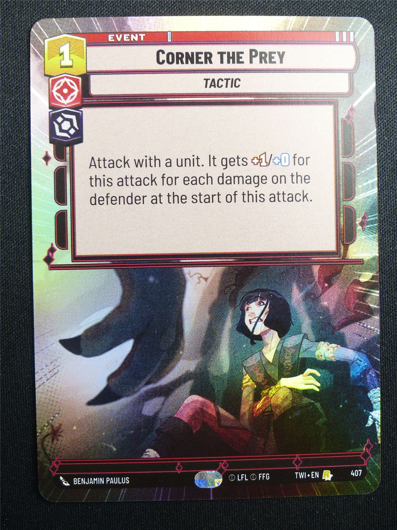 Corner the Prey 407 Hyperspace Foil - Star Wars Unlimited Card #4HT