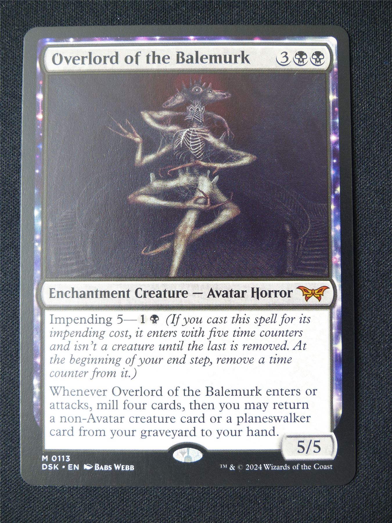 Overlord of the Balemurk - DSK - Mtg Card #11H