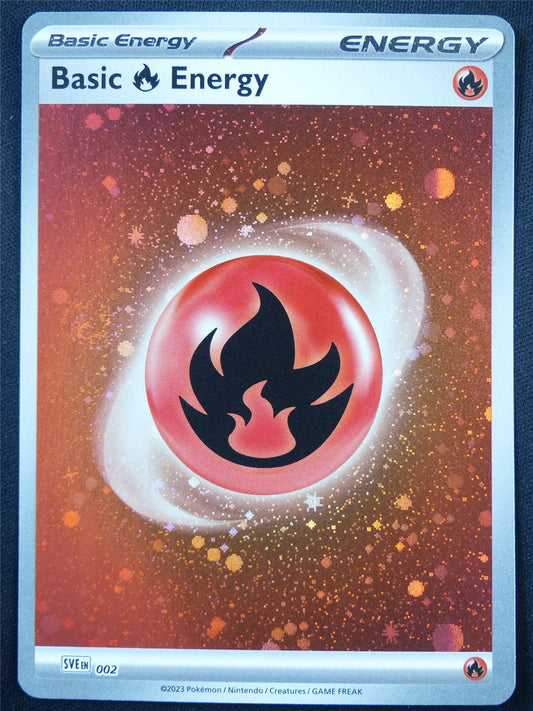 Basic Fire Energy 002 Cosmos Holo - Pokemon Card #5K0