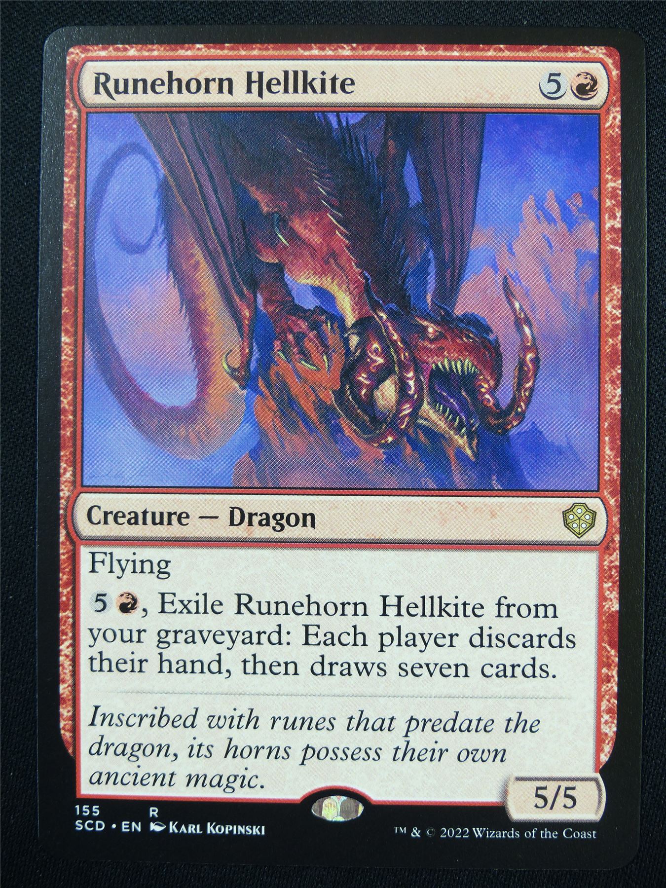 Runehorn Hellkite - SCD - Mtg Card #2FH