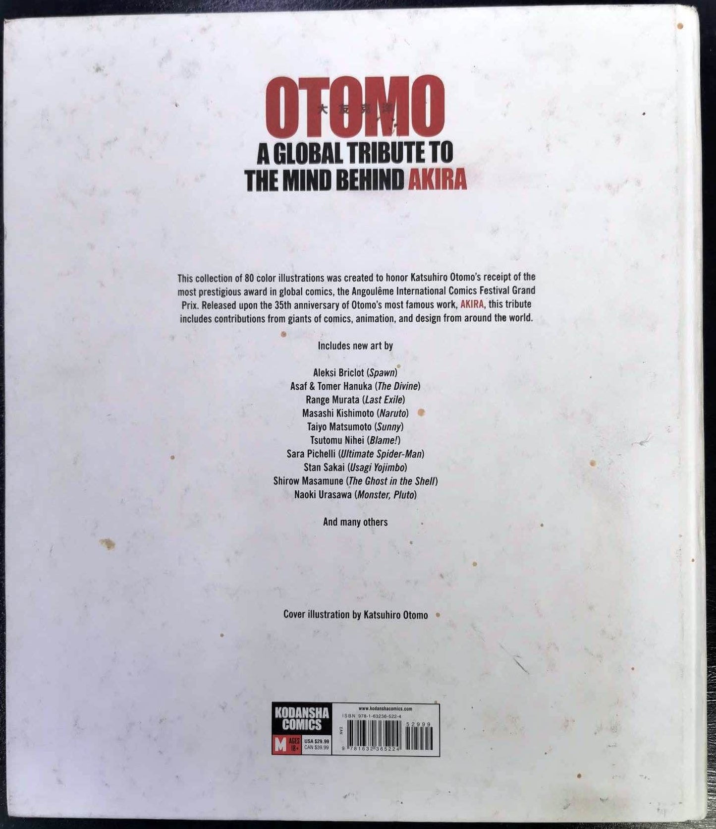 OTOMO A Global Tribute to the Mind Behind Akira - KC Art Book Hardback #2EG