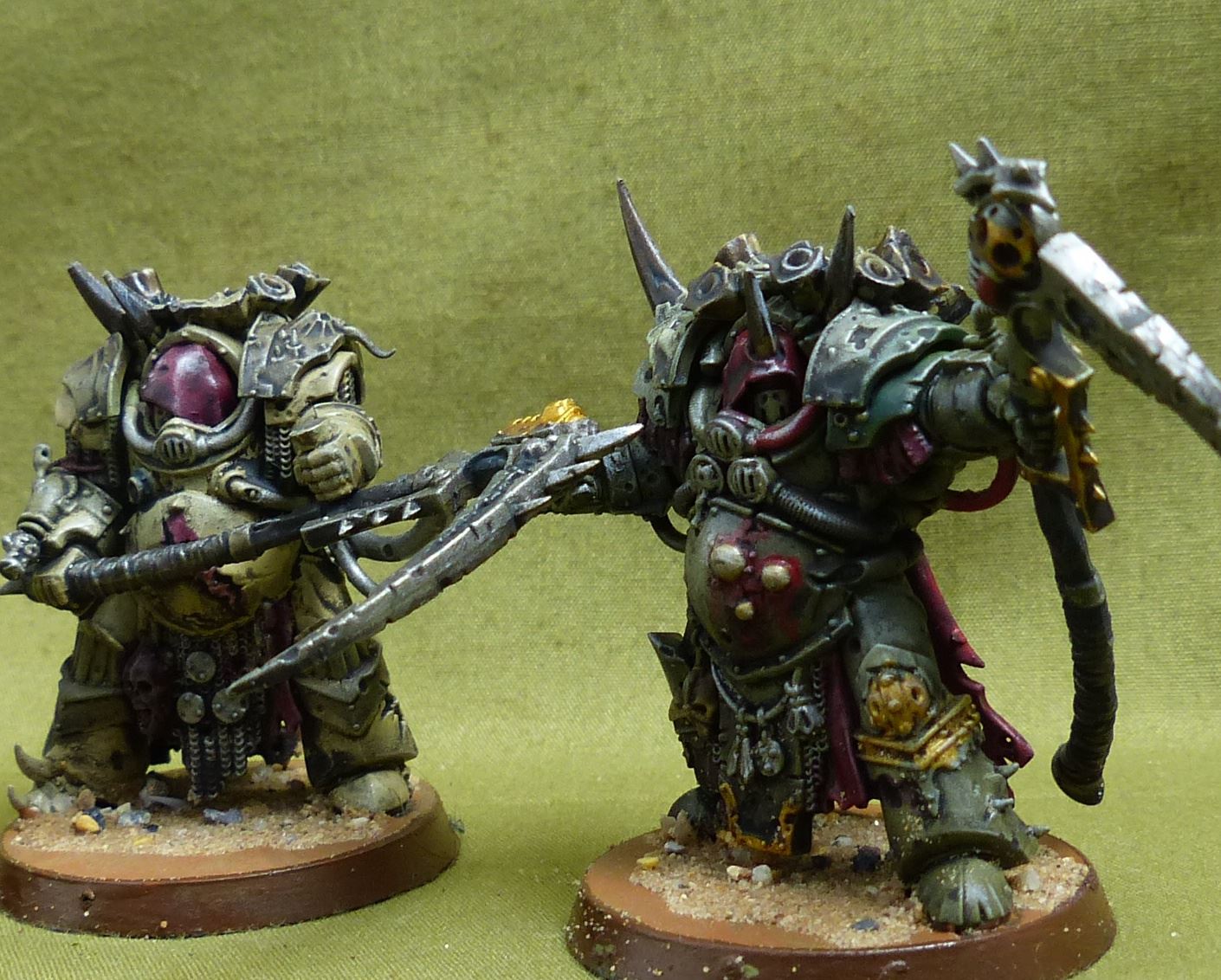 Deathshroud Terminators painted - Death Guard - Warhammer 40K #52C