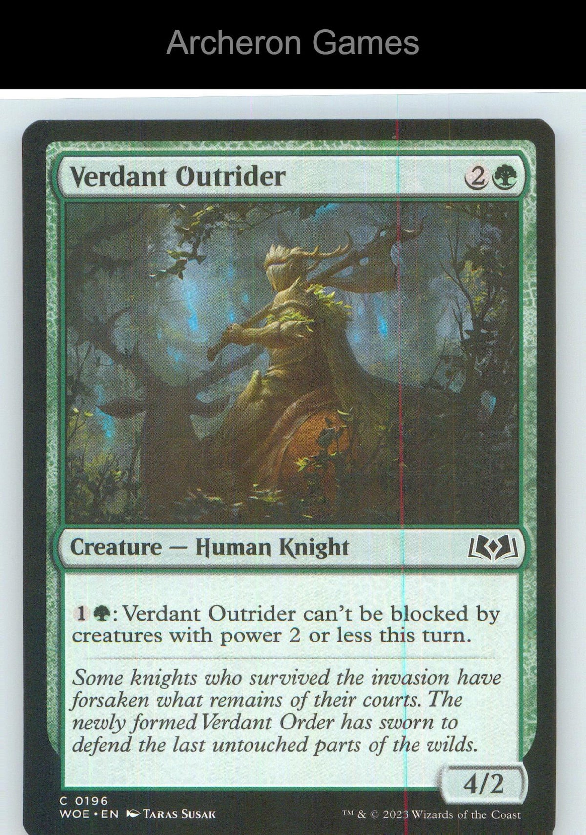 Verdant Outrider WOE 196 C MTG Card NM/EX+
