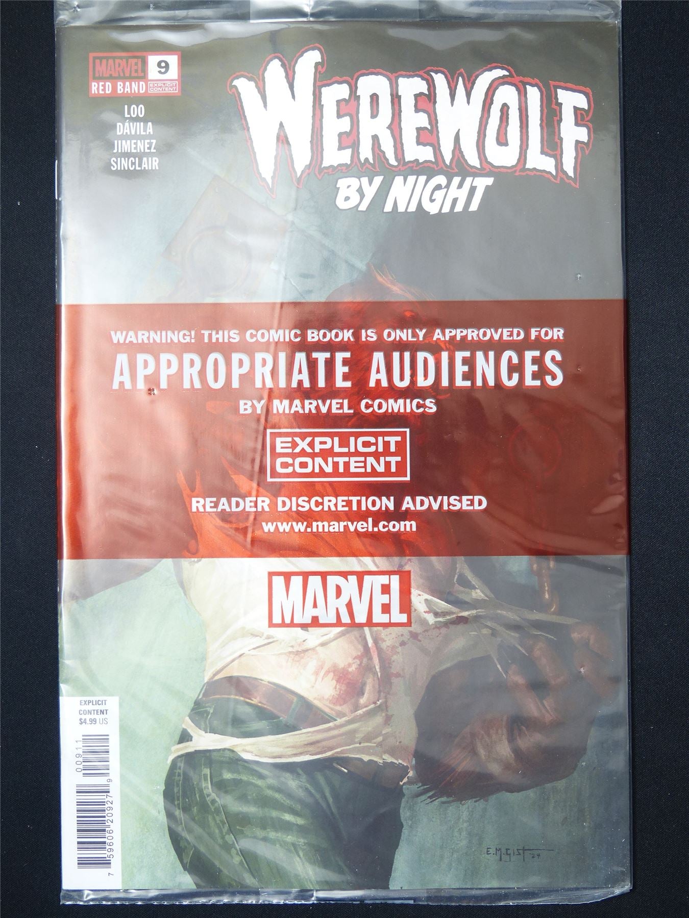 WEREWOlf by Night #9 Red Band - Jun 2025 Marvel Comic #2WK