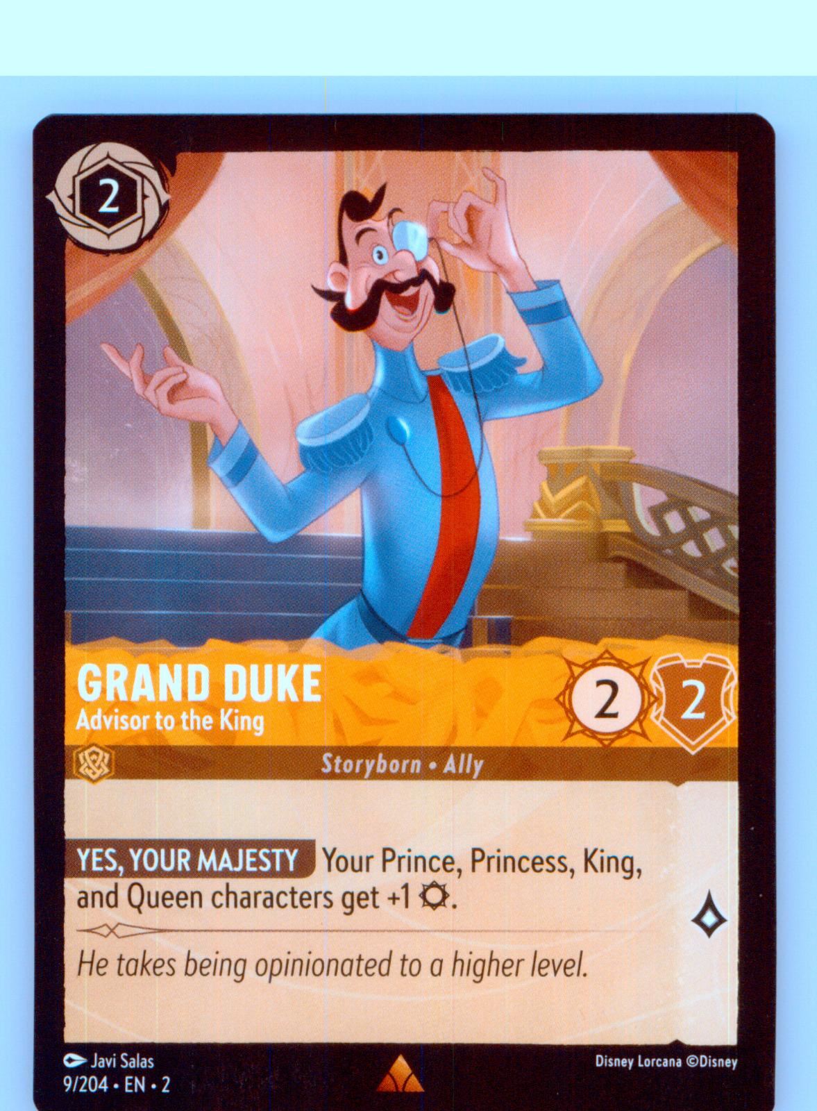 Grand Duke - Advisor to the King 9/204 Rare Rise of the Floodborn Lorcana NM/M
