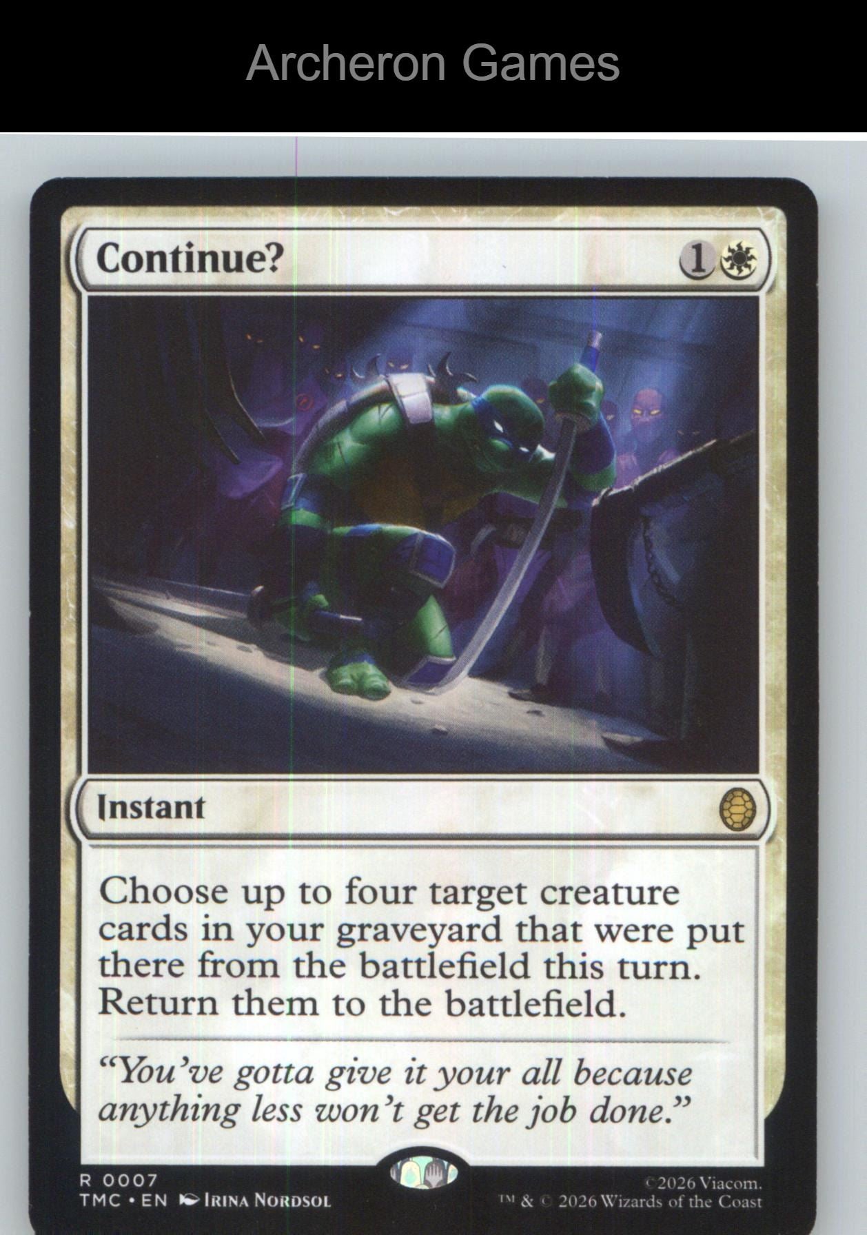 Continue? (Surge Foil) TMC 7 R MTG Card NM/EX+