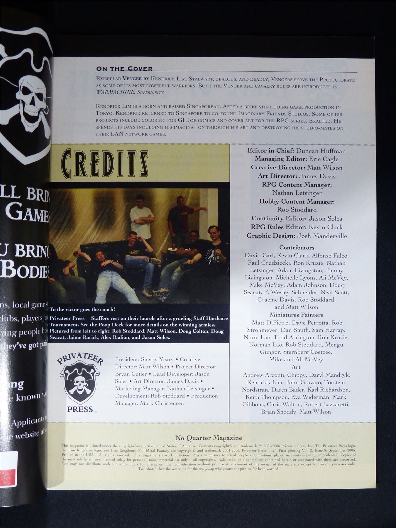No Quarter Magazine #8 - Privateer Press