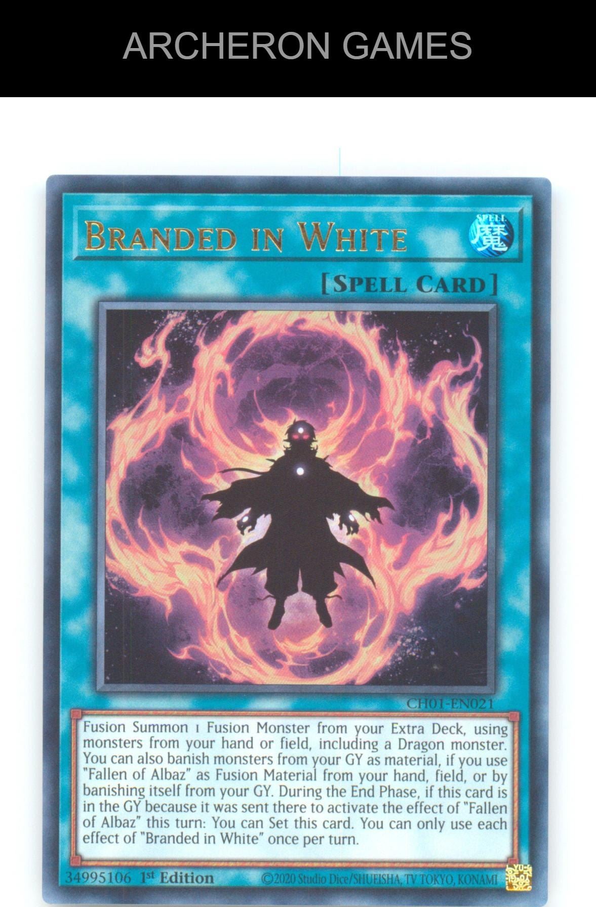 Branded in White Ultra Rare YUGIOH Card 1st Edition