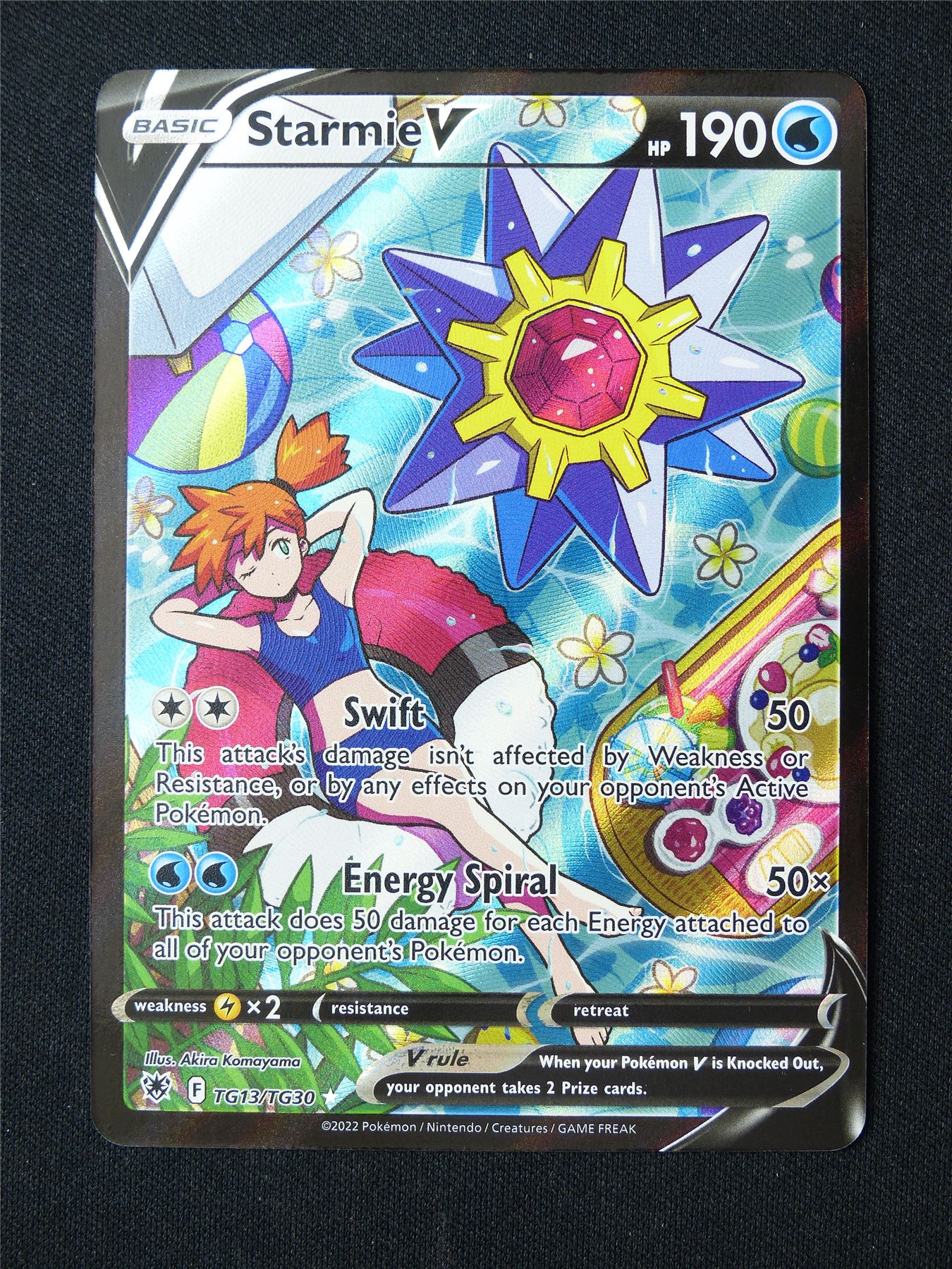 Starmie V TG13/TG30 Textured Holo - Pokemon Card #8R0