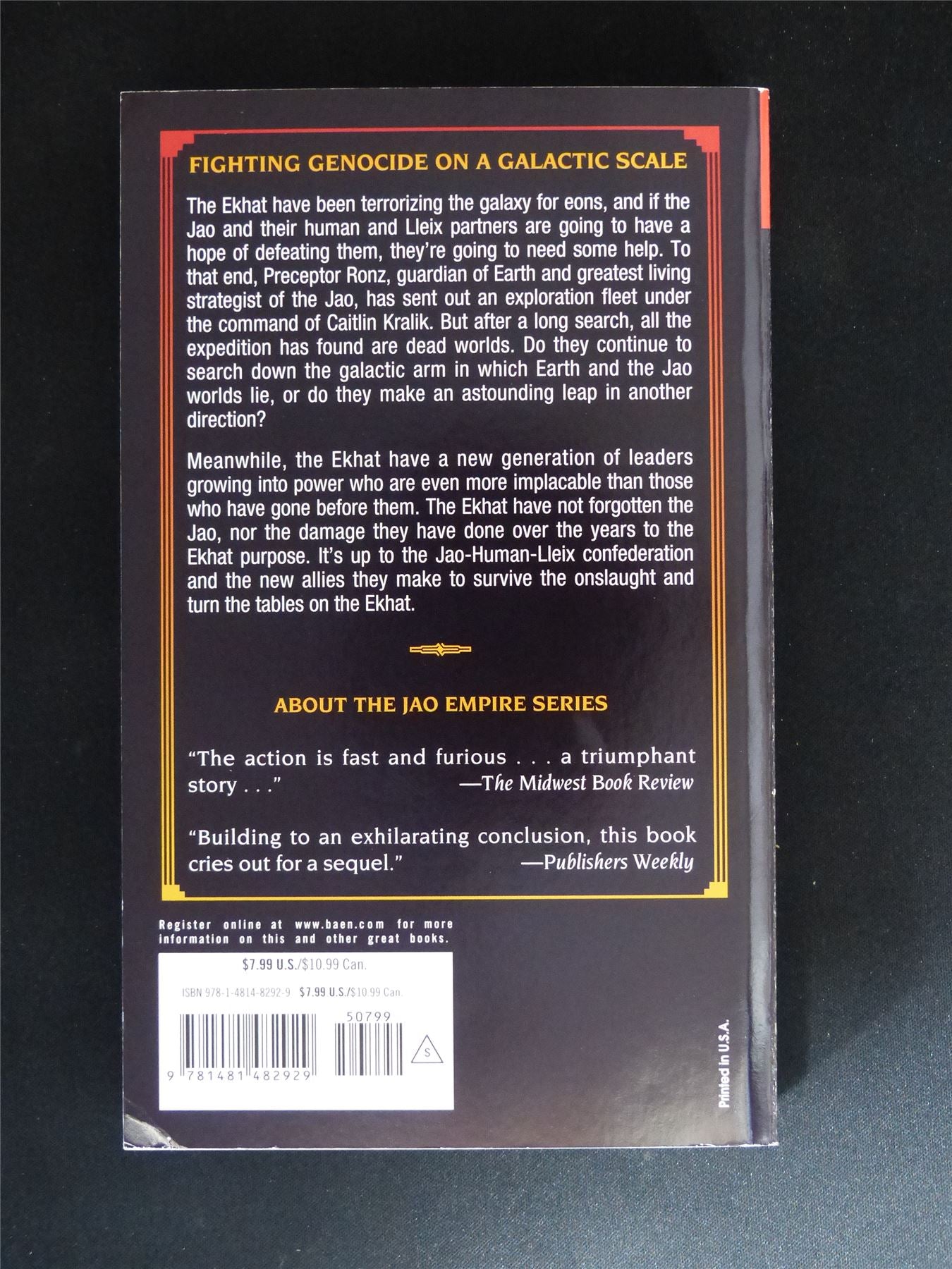 The Span of Empire - Titan Novel Book Softback #8K