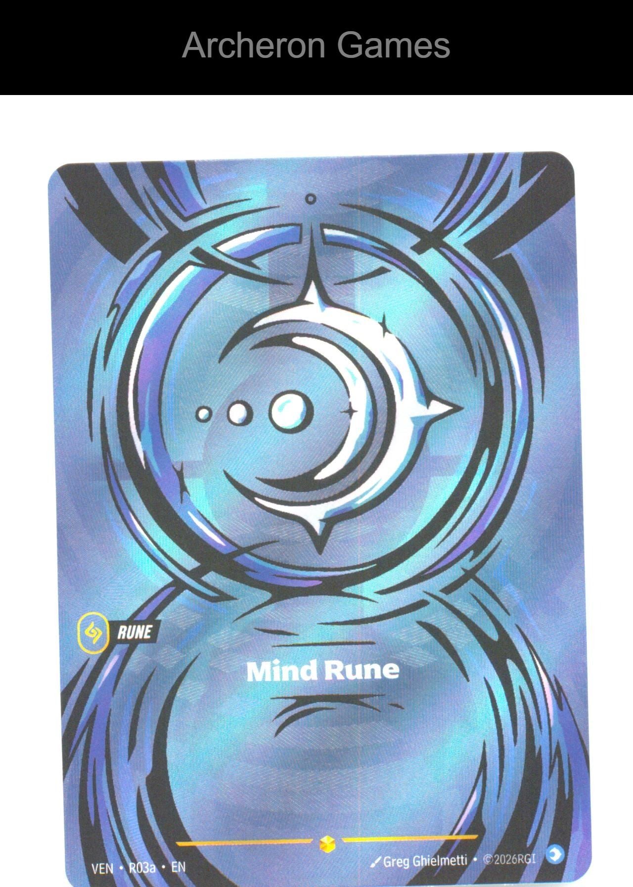 Mind Rune (R03a) VEN R03a Showcase Vendetta Riftbound Card Foil