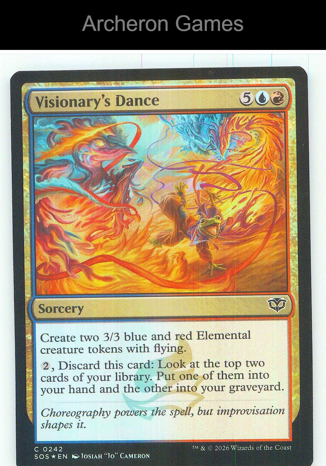 Visionary's Dance SOS 242 C MTG Card NM/EX+ Foil