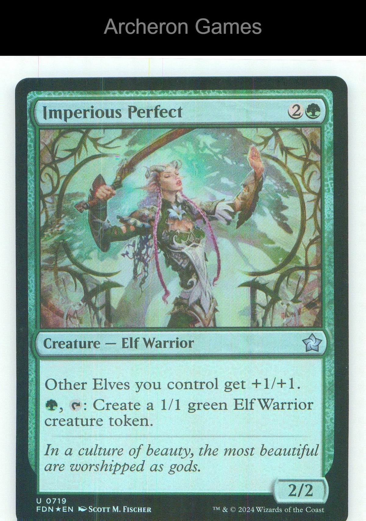 Imperious Perfect FDN 719 UC MTG Card NM/EX+ Foil