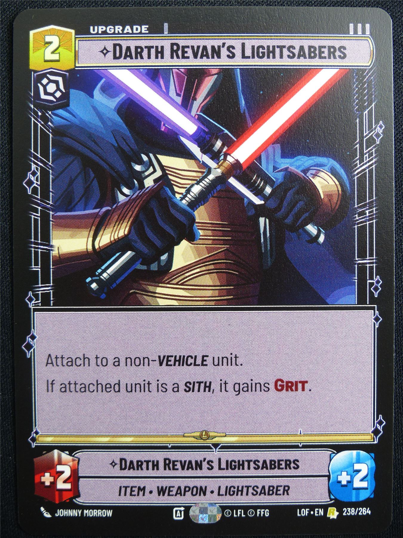 Darth Revan's Lightsabers 238/264 - Star Wars Unlimited Card #4VA