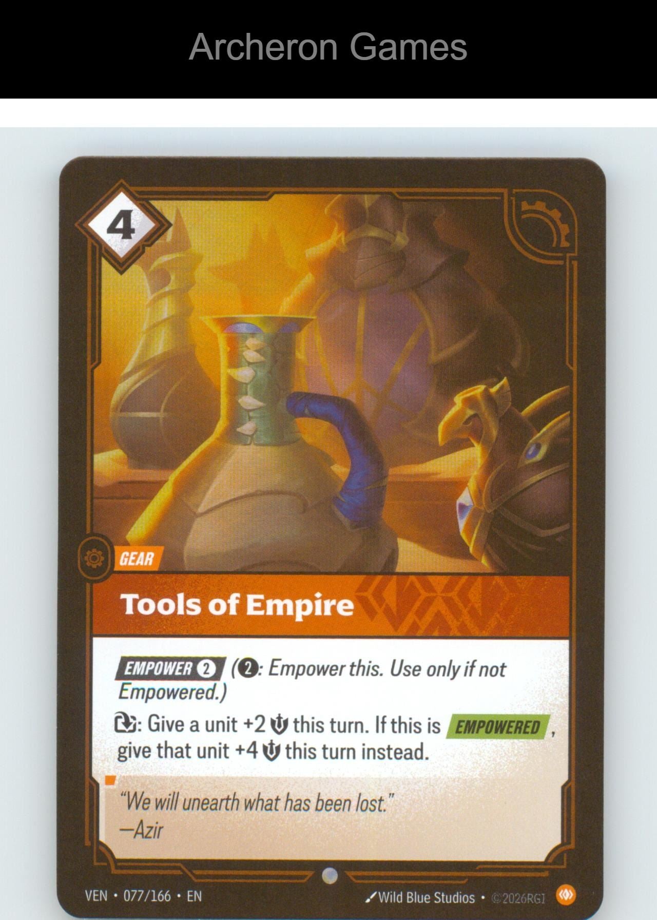 Tools of Empire VEN 077/166 C Vendetta Riftbound Card Foil