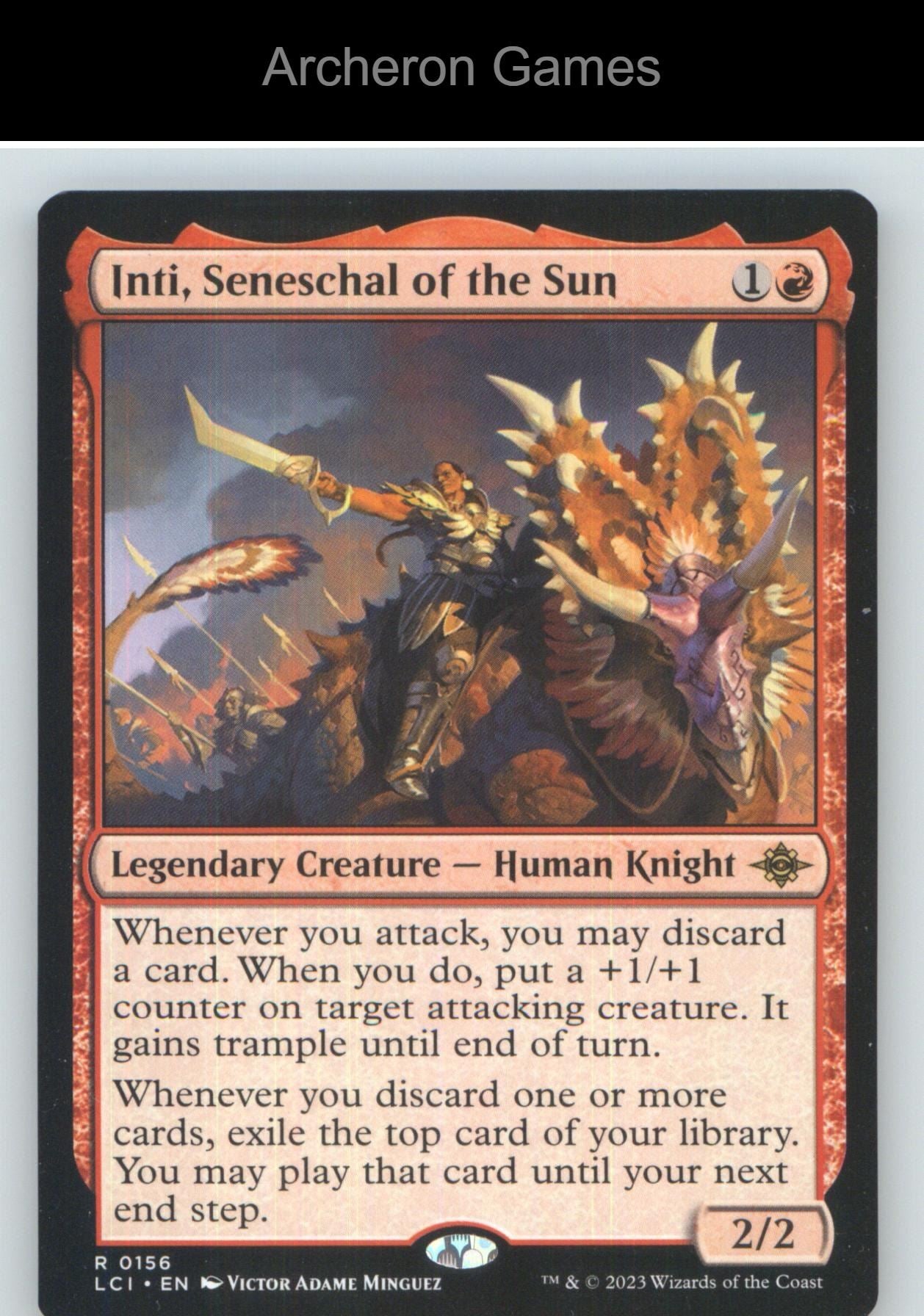 Inti, Seneschal of the Sun LCI 156 R MTG Card NM/EX+