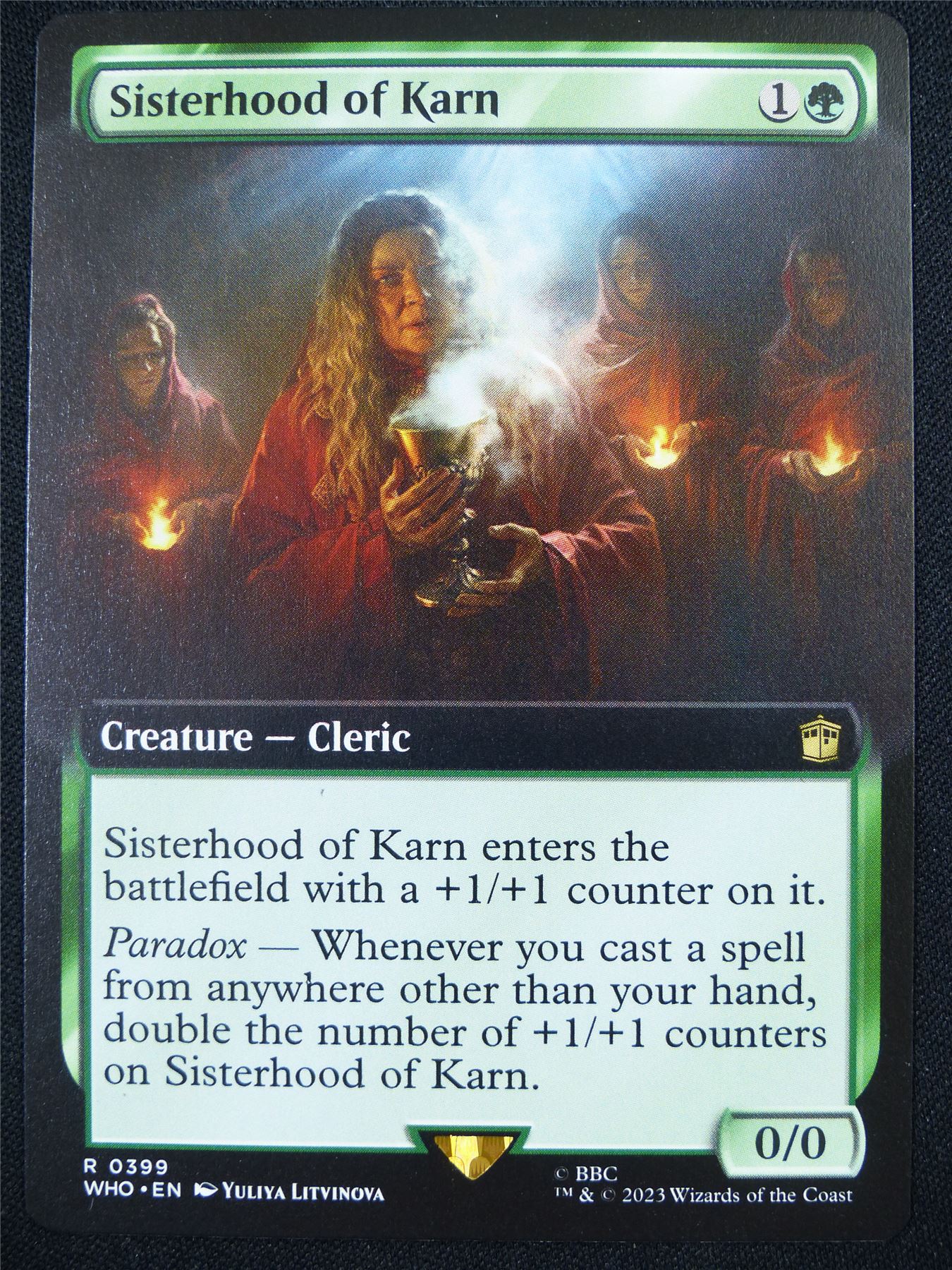 Sisterhood of Karn Extended Art - WHO - Mtg Card #8V