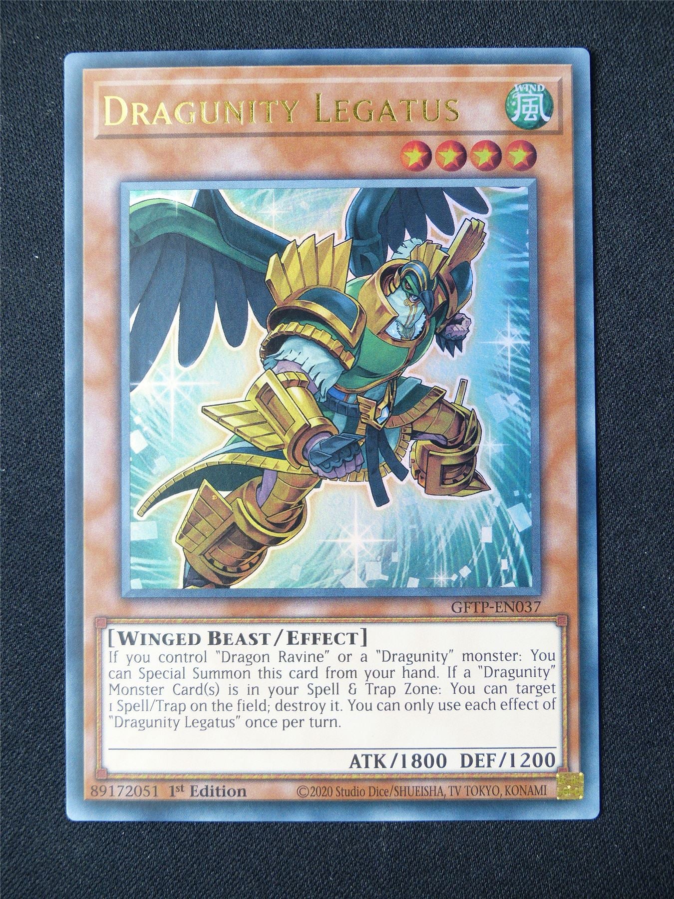 Dragunity Legatus GFTP Ultra Rare - 1st ed Yugioh Card #8AS