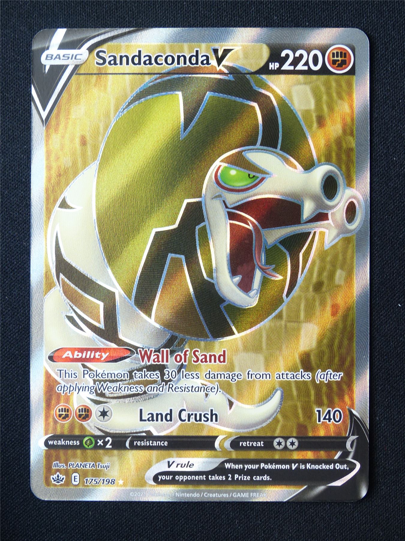 Sandaconda V 175/198 Textured Holo - Pokemon Card #2RF Archeron Sandaconda V 175/198 Textured Holo - Pokemon Card #2RF Archeron