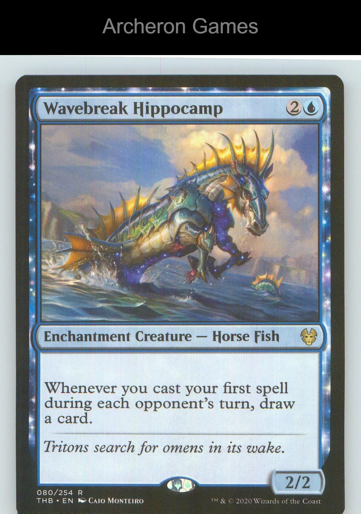Wavebreak Hippocamp THB 80 R MTG Card NM/EX+