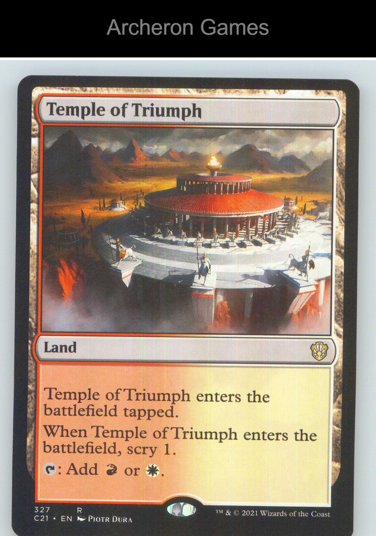 Temple of Triumph C21 327 R MTG Card NM/EX+