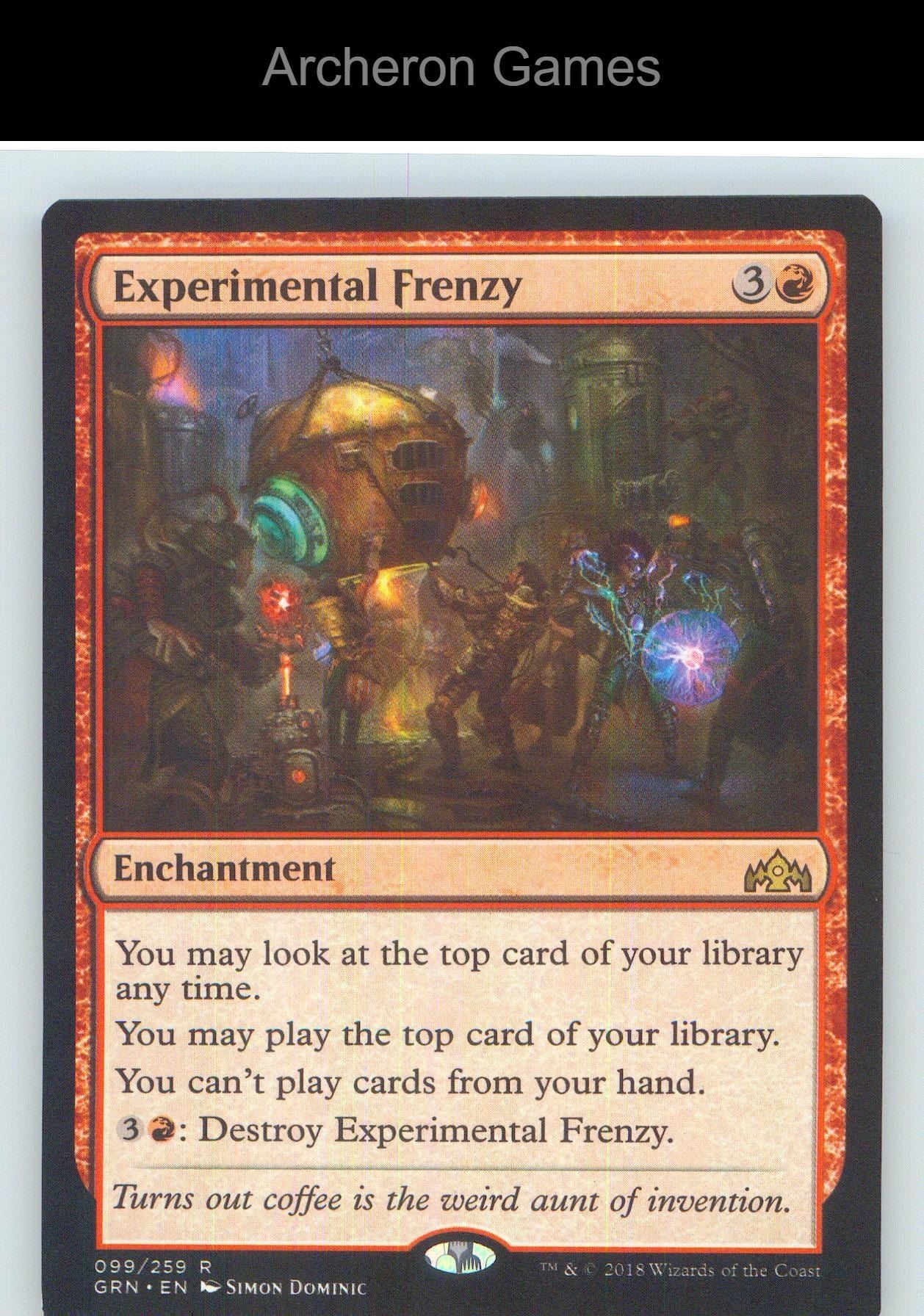 Experimental Frenzy GRN 99 R MTG Card NM/EX+