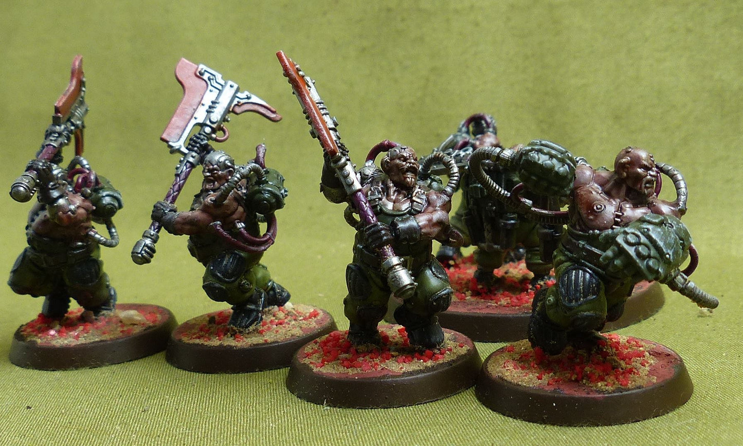 Cthonian Beserks painted - Leagues of Votann - Warhammer 40K #1J4