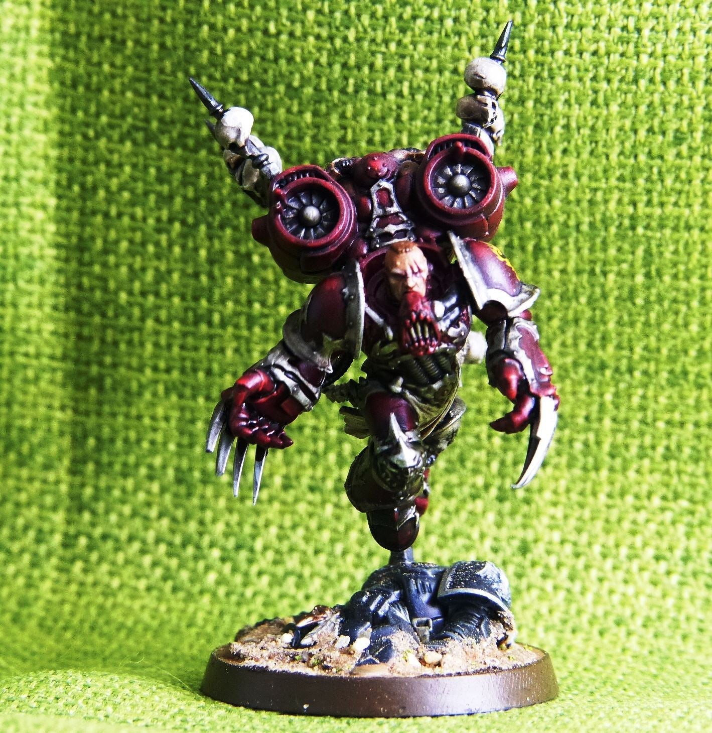 Chaos Space Marine - Lord with Jetpack Painted - Warhammer AoS 40k #4D