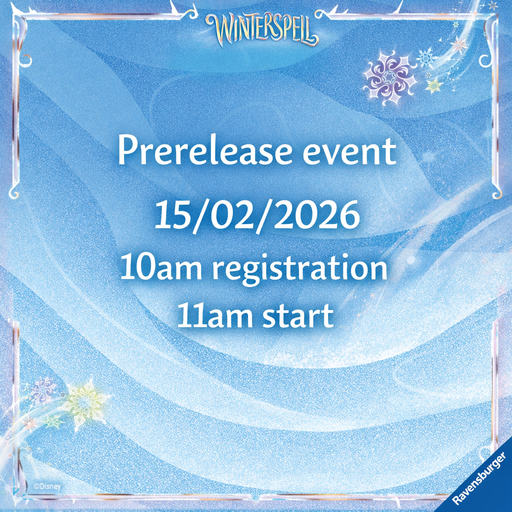Lorcana WinterSpell Prerelease - 15/02/2026 11am start - EVENT TICKET