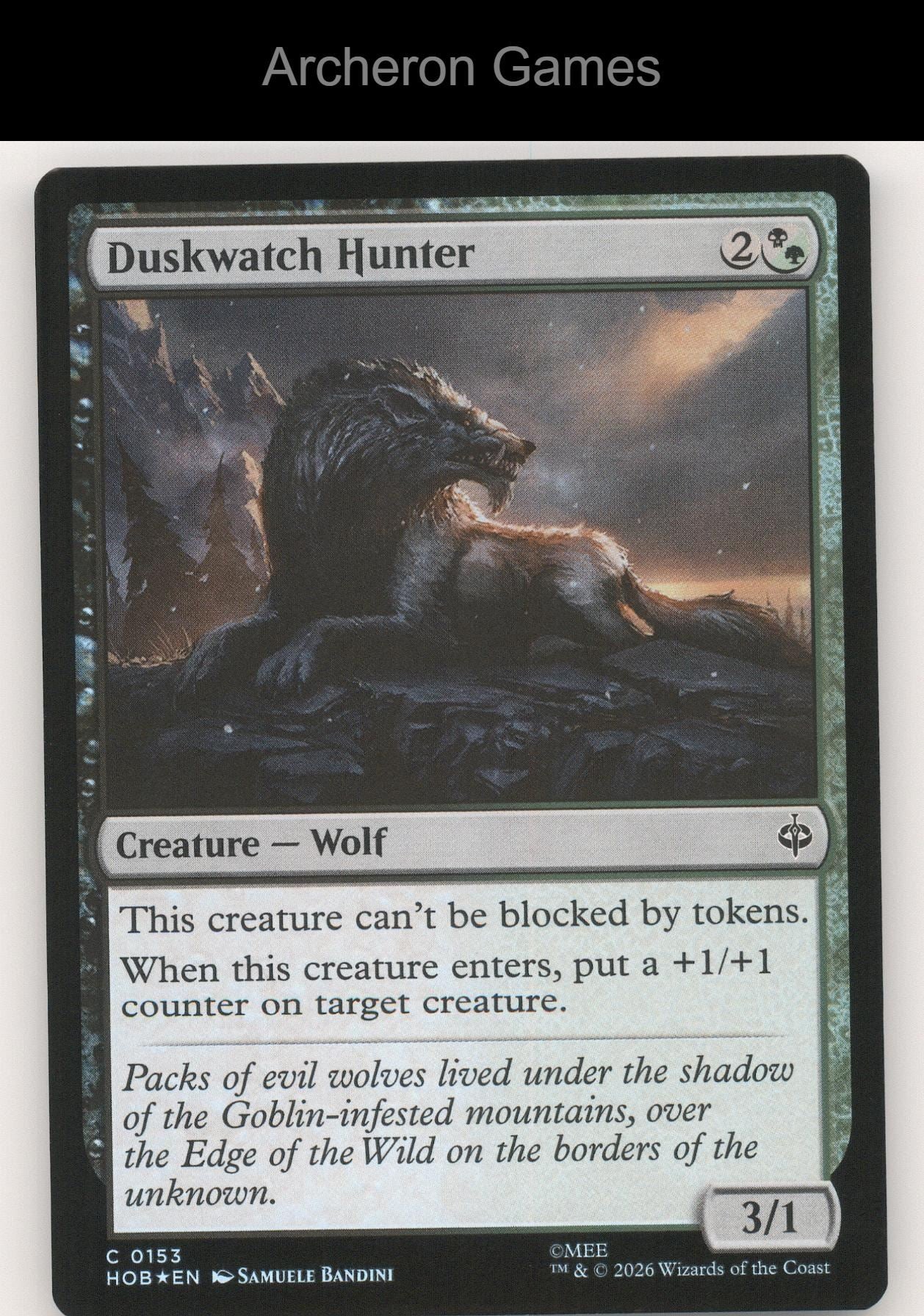 Duskwatch Hunter HOB 153 C MTG Card The Hobbit