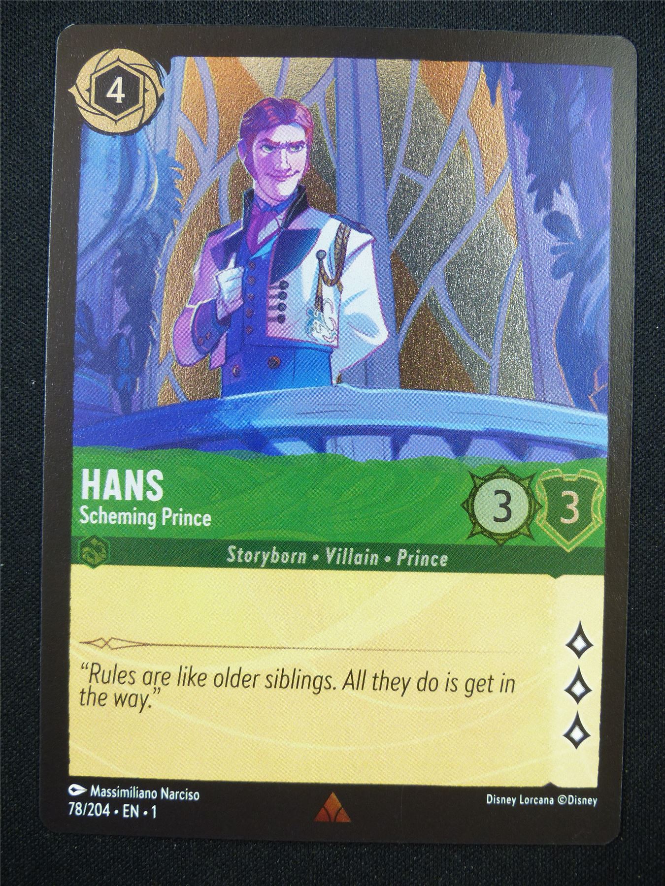 Hans 78/204 Foil - Lorcana Card #LW