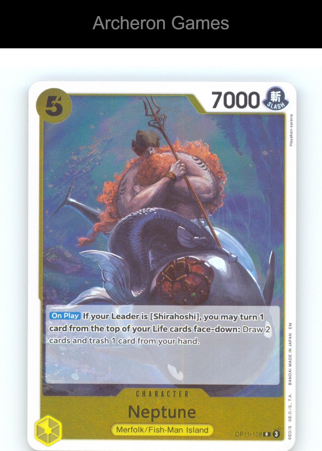Neptune OP11-108 R One Piece Card NM/EX+ Foil