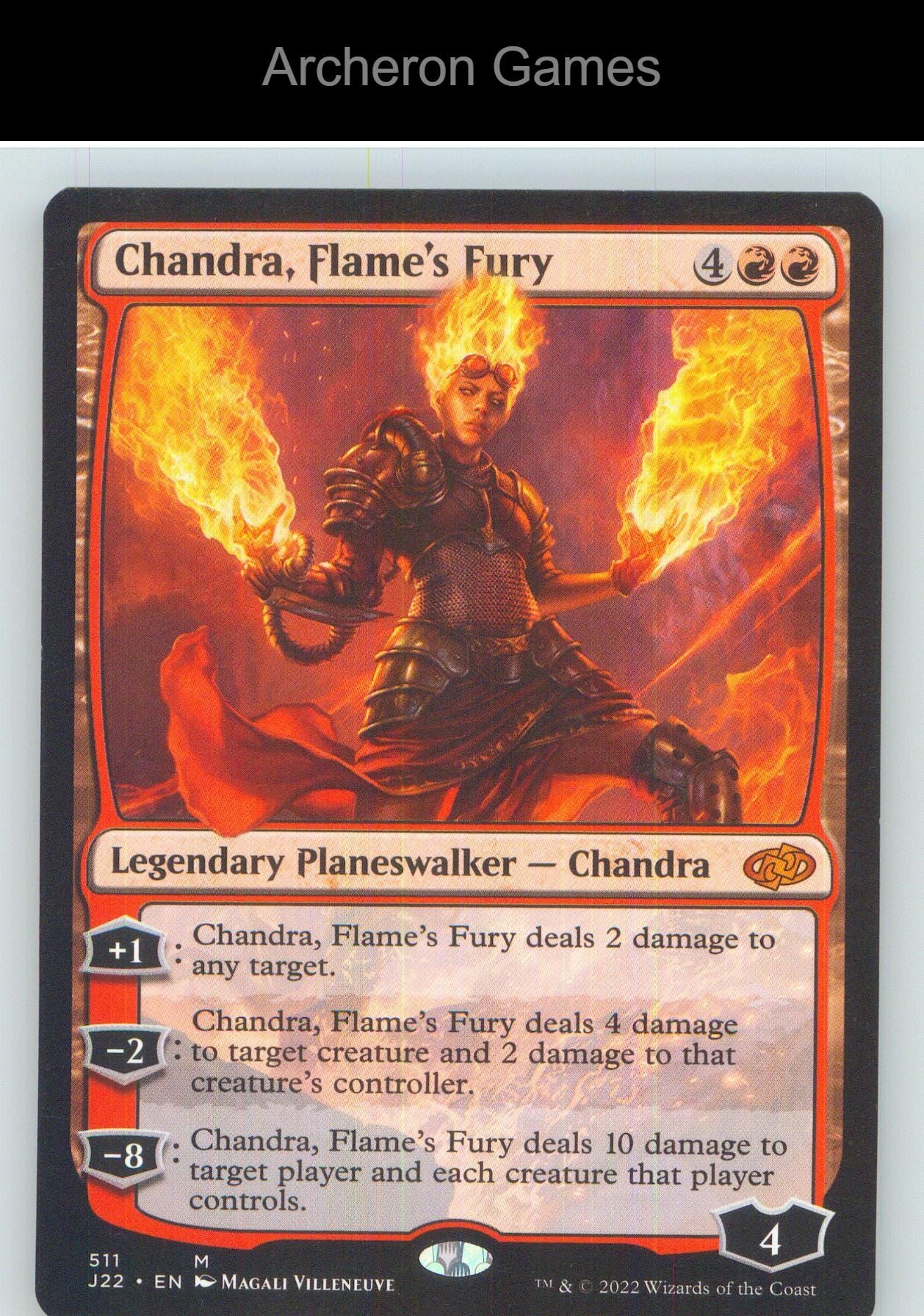 Chandra, Flame's Fury J22 511 Mythic MTG Card NM/EX+