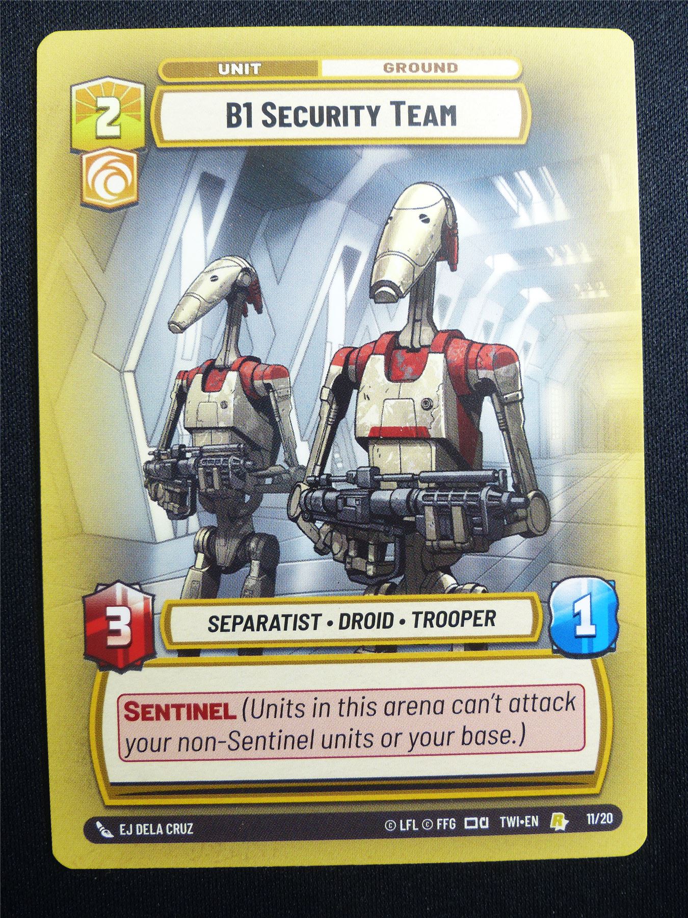 B1 Security Team 11/20 Promo - Star Wars Unlimited Card #4IX