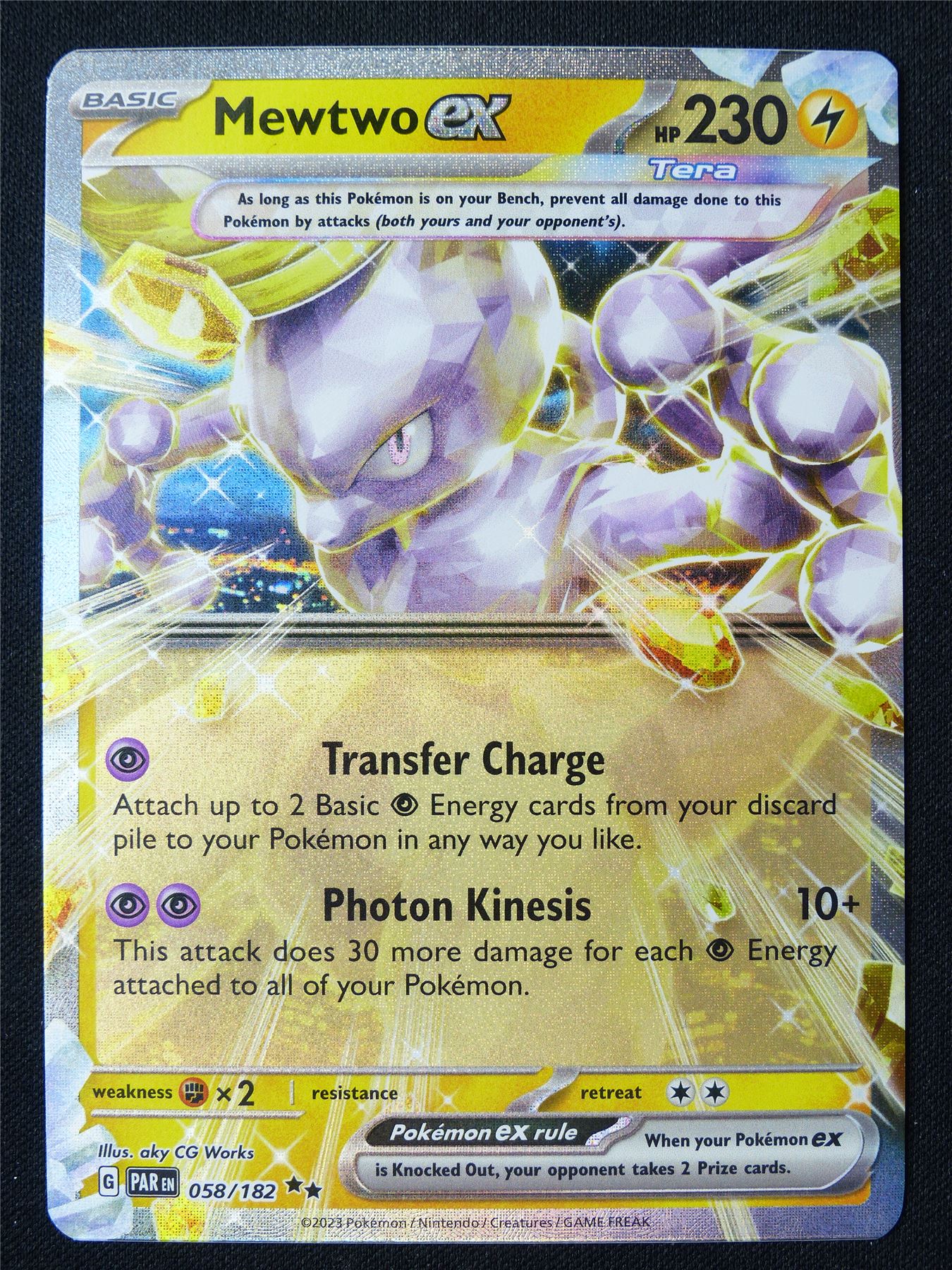 Mewtwo EX 058/182 Textured Holo - Pokemon Card #1C4