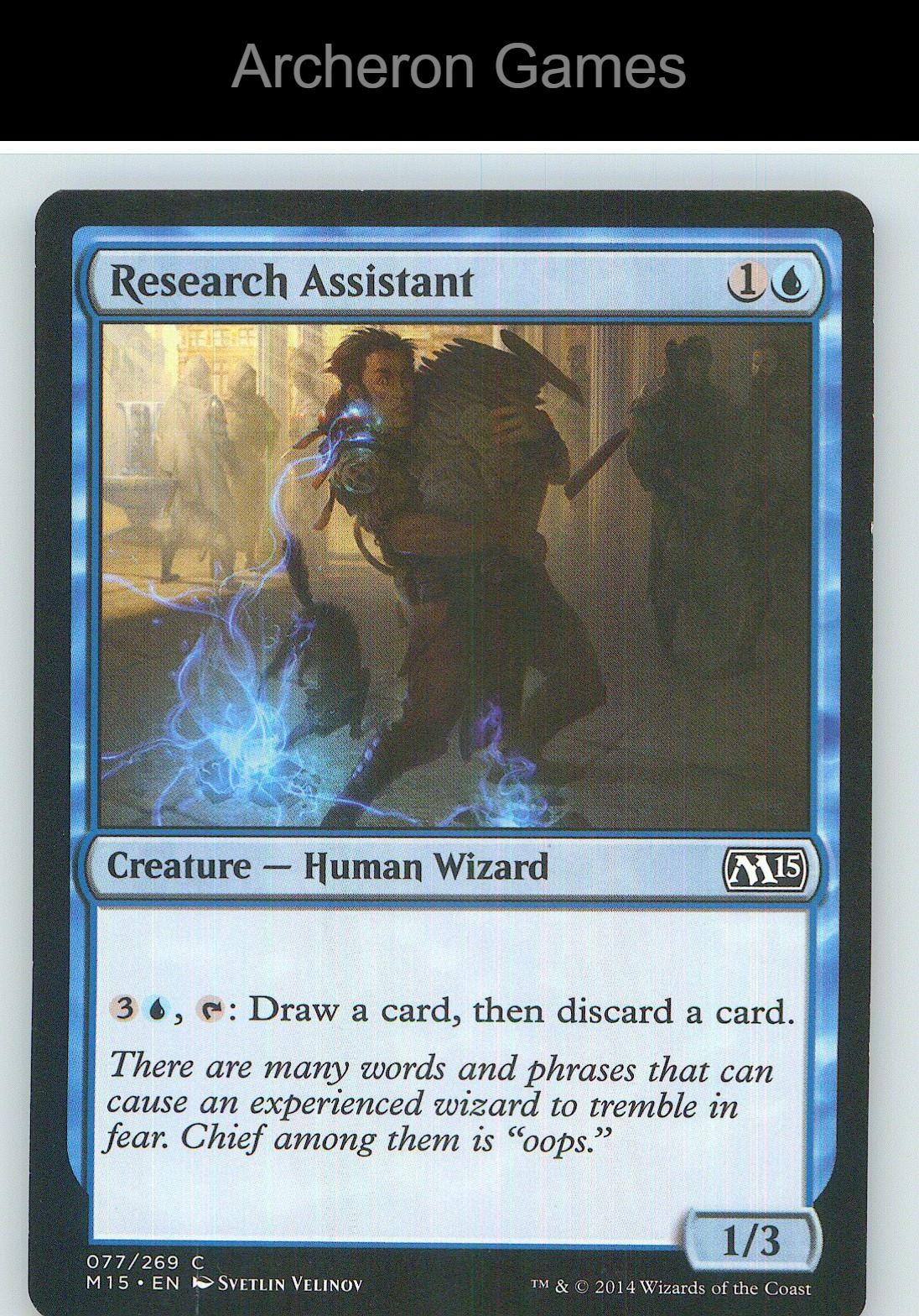 Research Assistant M15 77 C MTG Card NM/EX+