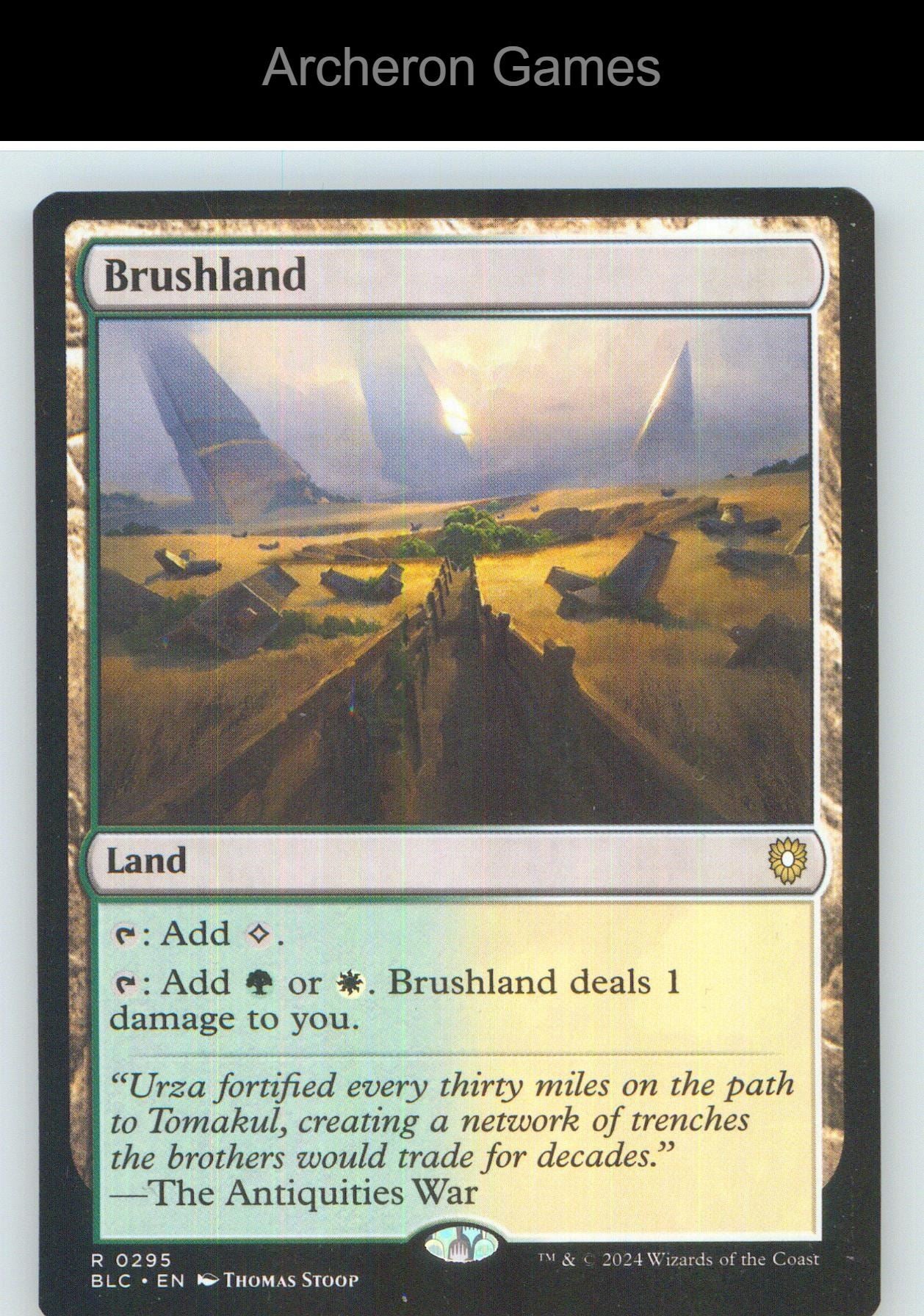 Brushland BLC 295 R MTG Card NM/EX+