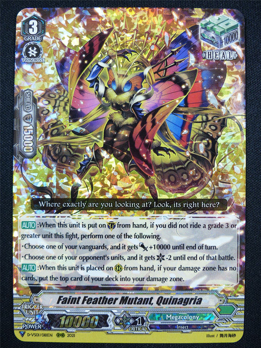 Faint Feather Mutant Quinagria D-VS01 RRR - Vanguard Card #251
