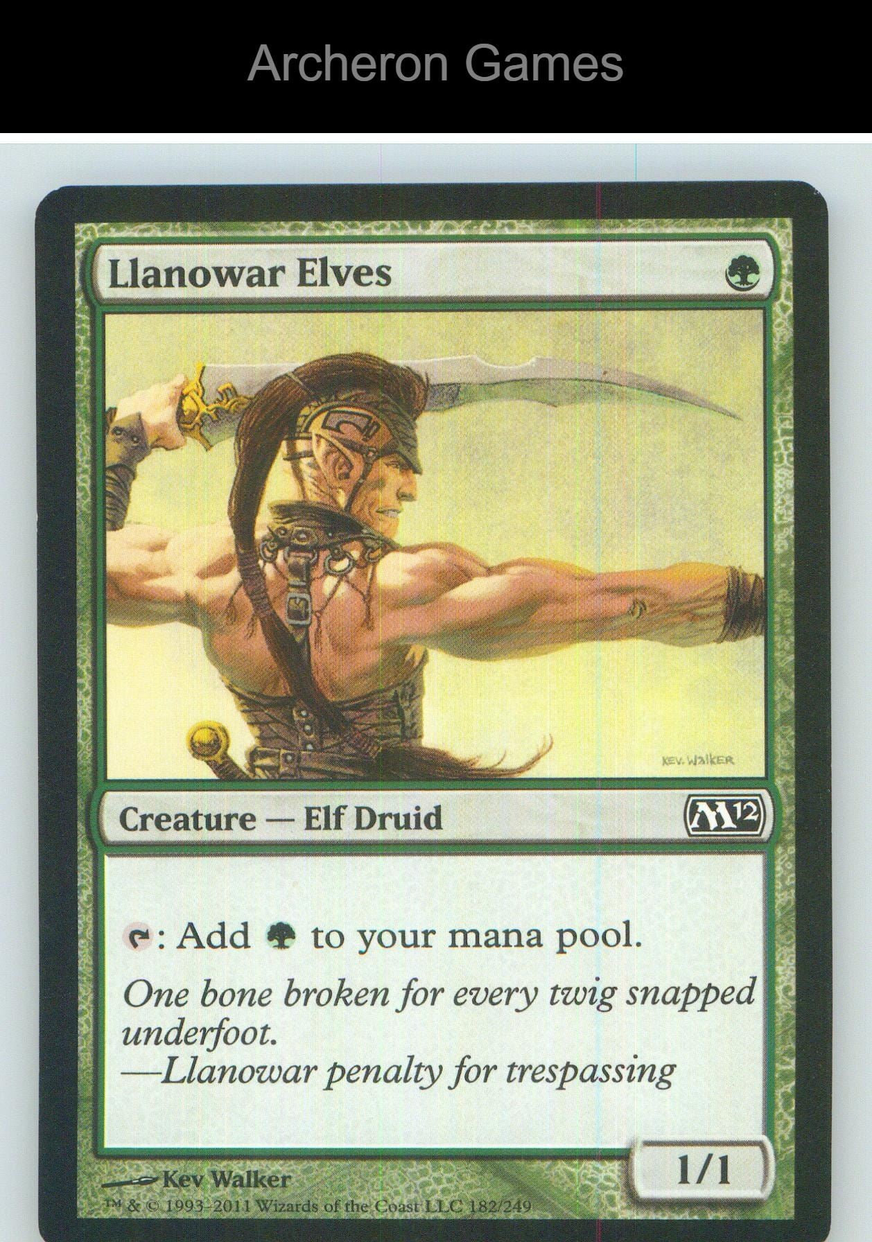 Llanowar Elves 9 C MTG Card NM/EX+