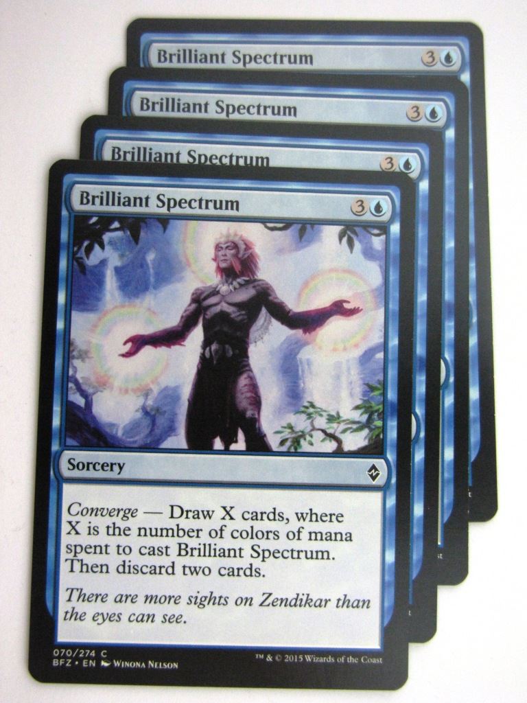 MTG Cards: BATTLE FOR ZENDIKAR: BRILLIANT SPECTRUM x4 # 37A80
