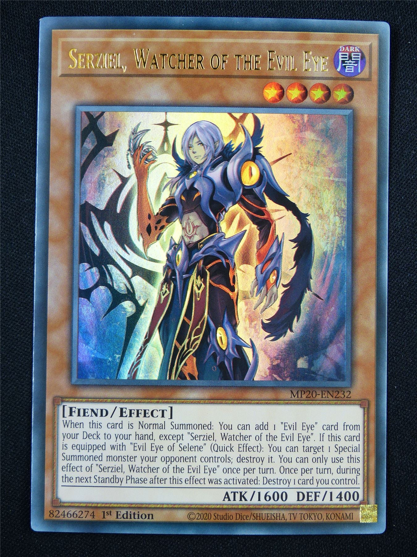 evil eye cards yugioh Serziel Watcher of the Evil Eye MP20 Ultra Rare