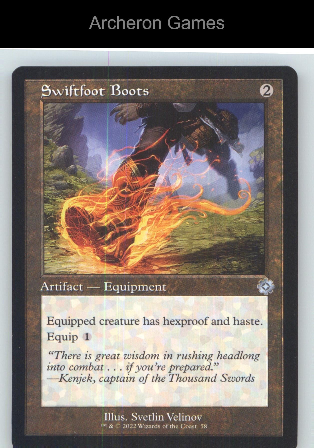 Swiftfoot Boots BRR 58 UC MTG Card NM/EX+