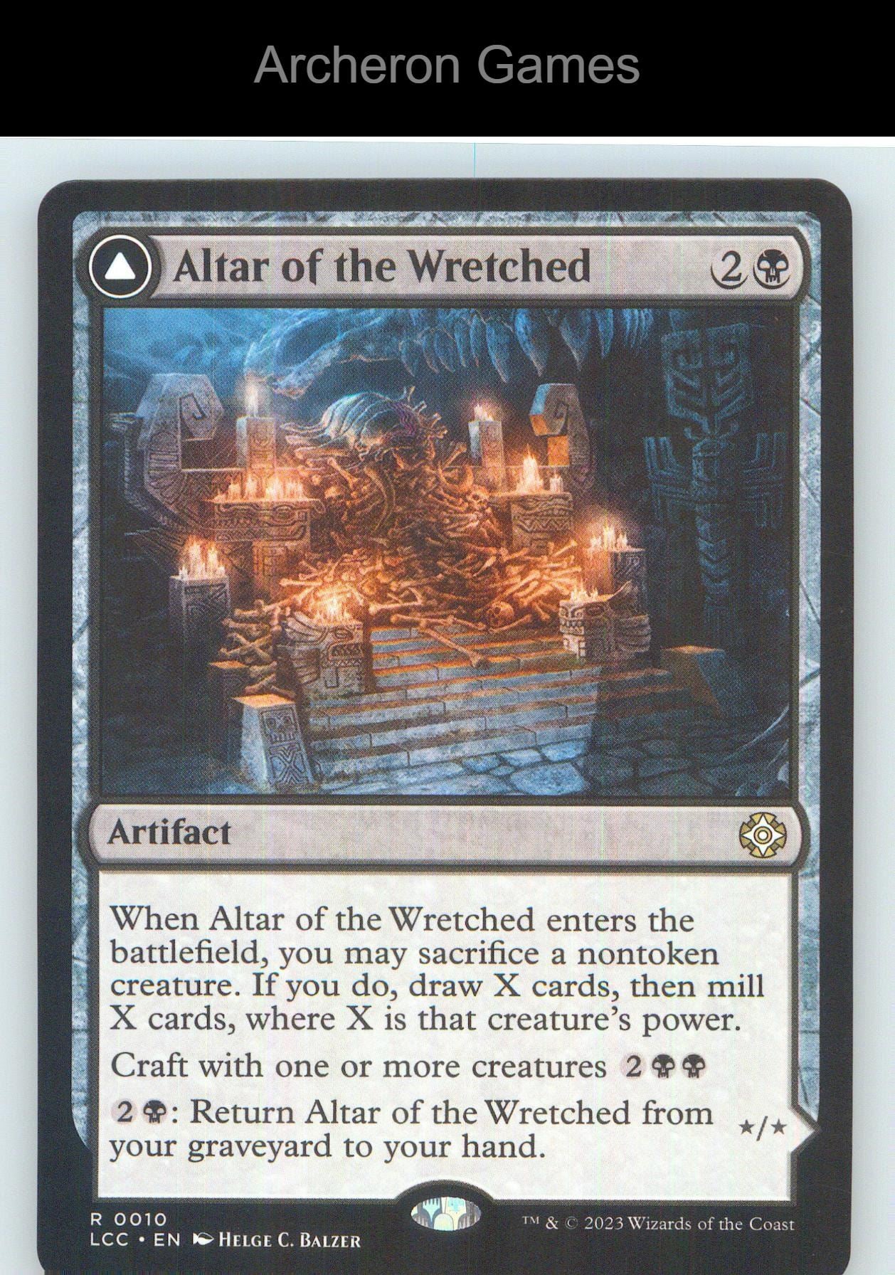 Altar of the Wretched LCC 10 R MTG Card NM/EX+