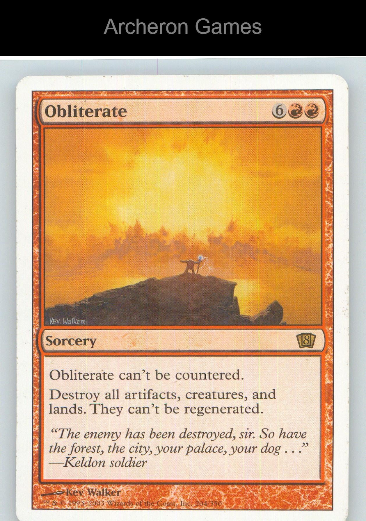 Obliterate V16 11 Mythic MTG Card NM/EX+ Foil