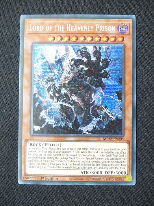 Lord of the Heavenly Prison MP22 Secret Rare - 1st ed Yugioh Card #3AR
