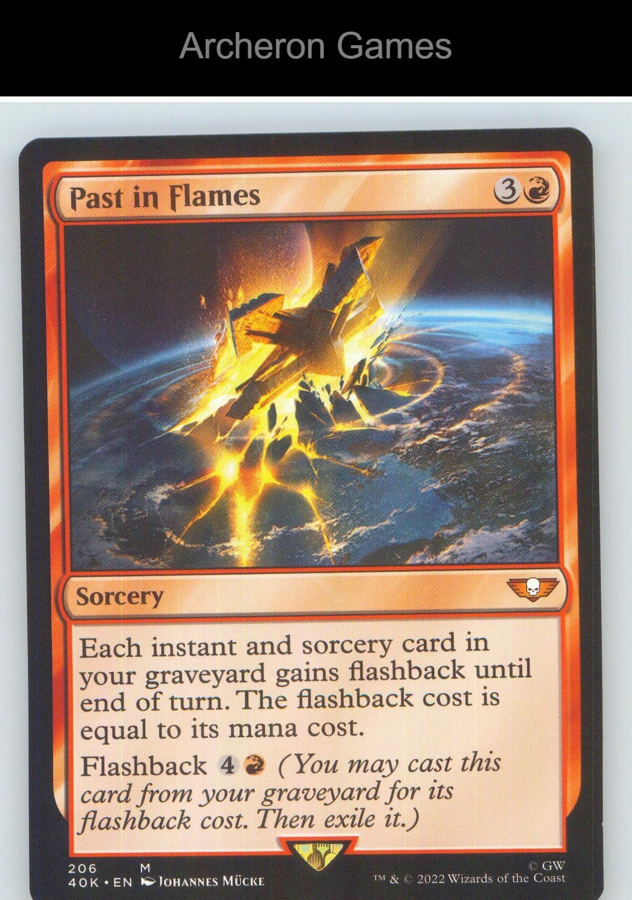 Past in Flames 206 Mythic MTG Card NM/EX+