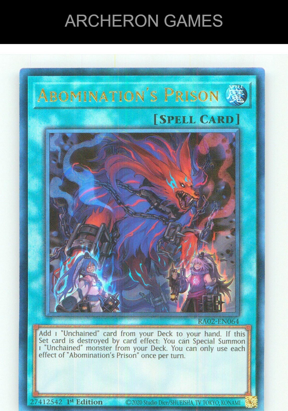 Abomination's Prison (PUR) Prismatic Ultimate Rare YUGIOH Card 1st Edition